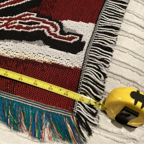 🔵 Vintage & New - Jeff Gordon Woven Tapestry Throw Blanket Afghan - Rare/Unique - Picture 7 of 9